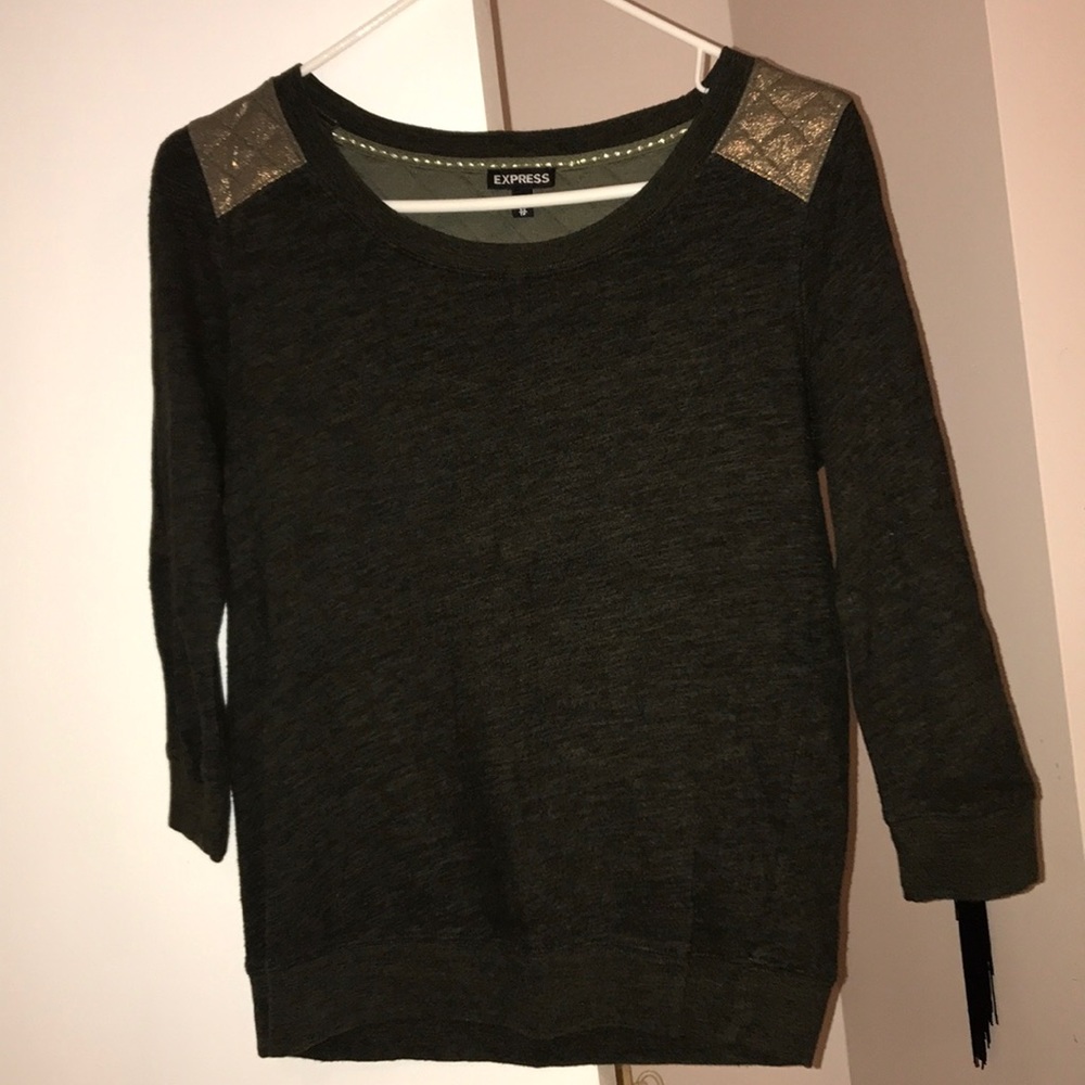 Express Olive Green Sweater